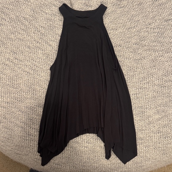 American Eagle Outfitters Tops - American Eagle Soft & Sexy Tank Top Small – Dark Gray Flowy High Neck